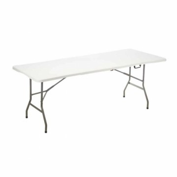 Ibergarden Saliekams galds Balts Metāls Polietilēns 244 x 76 x 74 cm