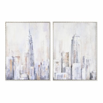 Glezna Home ESPRIT Ņujorka Loft 60 x 2,4 x 80 cm (2 gb.)