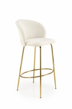 Halmar H116 bar stool, creamy / gold