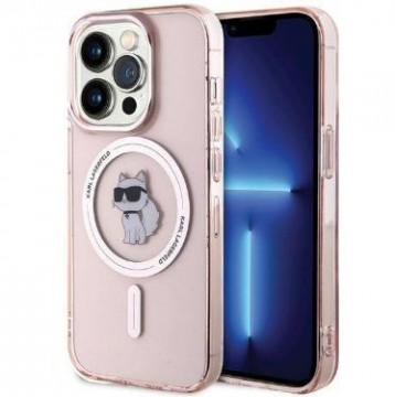 Karl Lagerfeld  
       Apple  
       iPhone 15 Pro HC MAGSAFE IML 
     Pink