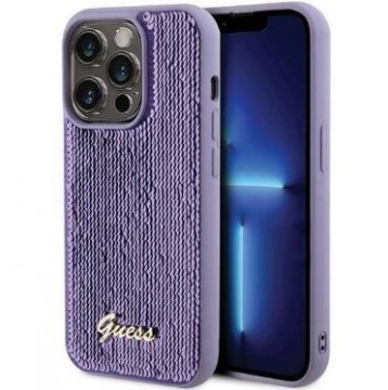 Guess  
       Apple  
       iPhone 15 Pro HC SEQUIN SCRIPT METAL 
     Purple