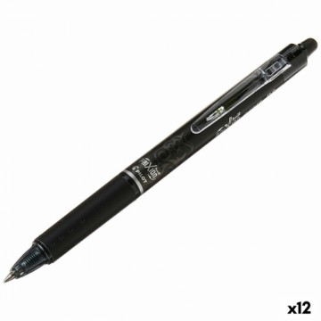 Šķidrās tintes pildspalva Pilot Frixion Clicker Melns 0,4 mm (12 gb.)