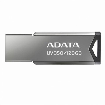 USB Zibatmiņa Adata UV350 128 GB Atslēgu ķēde Sudrabains Melns 128 GB