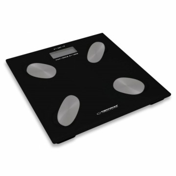 Digital Bathroom Scales Esperanza EBS022K  Black Tempered glass