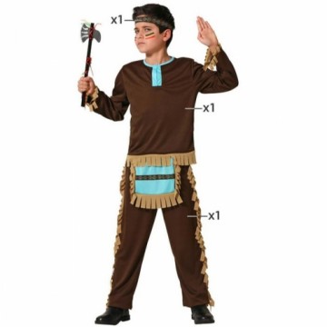 Bigbuy Carnival Маскарадные костюмы для детей Американский индеец Синий