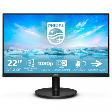 Монитор Philips 221V8A/00 21,5" LED VA Flicker free 75 Hz 50-60  Hz