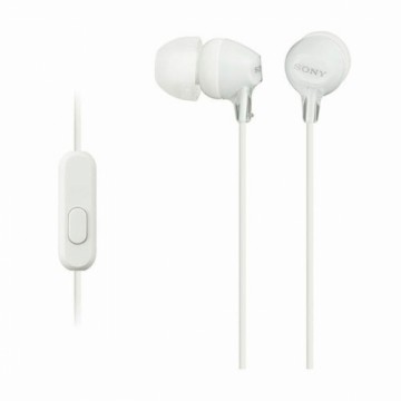 Austiņas ar Mikrofonu Sony MDREX15APW.CE7 in-ear Balts