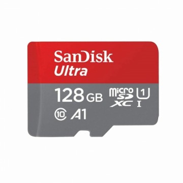 Mikro SD Atmiņas karte ar Adapteri SanDisk Ultra Melns 128 GB UHS-I