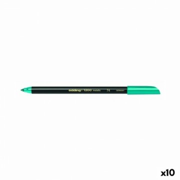 Marķiera Pildspalva Edding 1200 Metallic Zaļš (10 gb.)