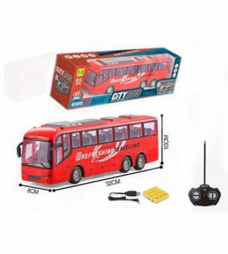 Adar Radio vadāmāis autobuss (4 funkcijas, gaisma) ar akkum. USB uzlade 32 cm 563407