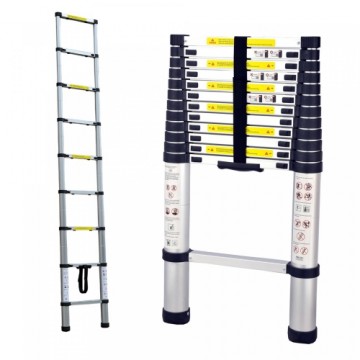 Herzberg Professional Tools Herzberg HG-5380: Multi-Purpose Aluminum Telescopic Extension Ladder - 3.8M