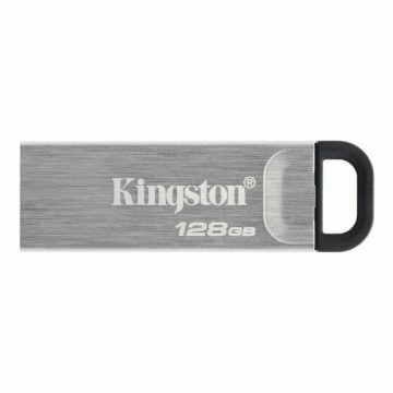 USB Zibatmiņa Kingston Kyson Melns Sudrabains 128 GB