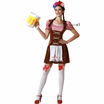 Bigbuy Carnival костюм Официантка немецкая Коричневый