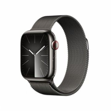 AppleWatch S9 Edelstahl Cellular 41mm Graphit Milanaise