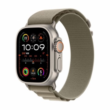 AppleWatch Ultra 2 Titanium Cellular 49mm MRF03FD/A (Alpine Loop oliv) Large