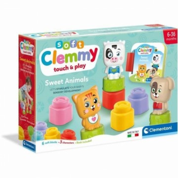 Celtniecības Komplekts Baby Born Cubes & animals Soft Clemmy (FR) 9 Daudzums Grāmata