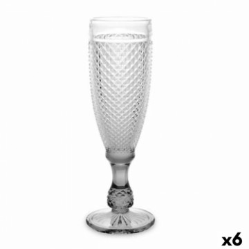 Vivalto Бокал для шампанского Бриллиант Прозрачный Антрацитный Cтекло 185 ml (6 штук)