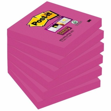 Стикеры для записей Post-it Super Sticky Фуксия 76 x 76 mm (6 штук)