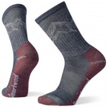 Smartwool Zeķes US HIKE Classic Edition Light Cushion Mountain Pattern Crew Socks L Deep Navy