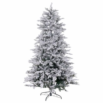 Bigbuy Christmas Jaungada eglīte Balts Zaļš PVC Metāls Polietilēns Sniegputenis 210 cm