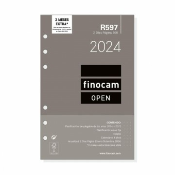 Agenda refill Finocam Open R597 2024 Белый 11,7 x 18,1 cm