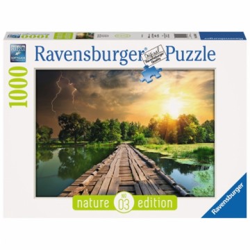 Puzle un domino komplekts Ravensburger 19538 The Wooden Footbridge 1000 Daudzums