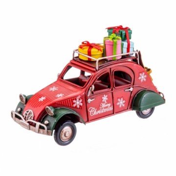 Bigbuy Christmas Новогоднее украшение Красный Разноцветный Металл Автомобиль 16 x 7 x 9,5 cm