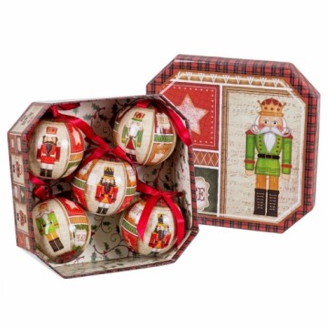 Bigbuy Christmas Ёлочные шарики Разноцветный бумага Polyfoam Орехокол 7,5 x 7,5 x 7,5 cm (5 штук)