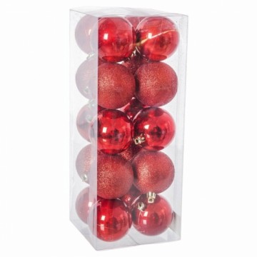 Bigbuy Christmas Ёлочные шарики Красный Пластик 6 x 6 x 6 cm (20 штук)