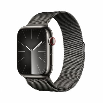 Viedpulkstenis Apple Watch Series 9 + Cellular Melns Pelēks Grafīts 45 mm