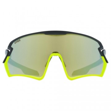 Brilles Uvex Sportstyle 231 black-lime mat / mirror yellow