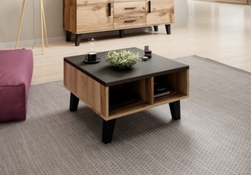 Halmar coffee table 60 LOTTA  wotan oak/black