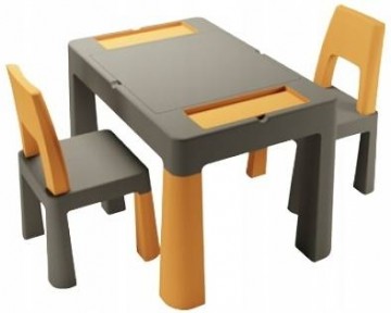 Tega Baby Galdiņš+krēsliņš TEGGI MULTIFUN graphite/mustard TI-011-172