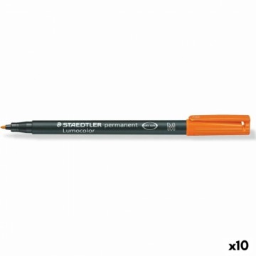 Permanentais marķieris Staedtler Lumocolor 317 M Oranžs (10 gb.)