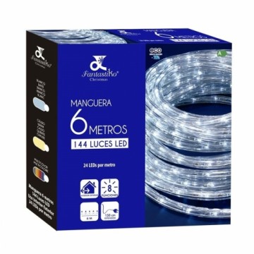 Bigbuy Christmas Gaismas sloksnes LED Balts Ziemassvētki 1,5 m