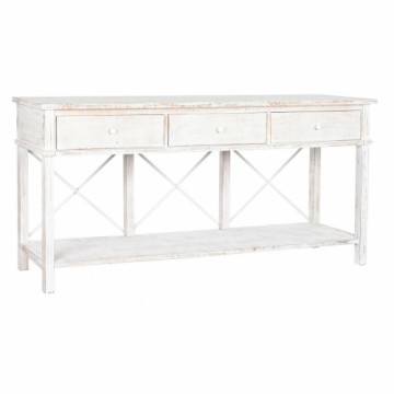 Console Home ESPRIT White Brown Black Metal Fir 181 x 45 x 86 cm