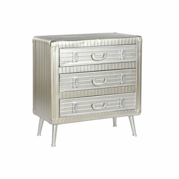 Тумба с ящиками Home ESPRIT Серебристый Металл Деревянный MDF Vintage 80 x 39 x 82 cm