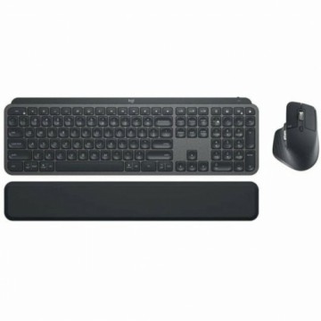 Клавиатура Logitech MX Keys S Combo Испанская Qwerty Чёрный Серый Графитовый