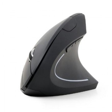 Logitech Ergonomiska optiskā pele Gembird MUSW-ERGO-01, 2.4GHz, USB, melna