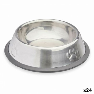 Mascow Кормушка для собак Серебристый Серый Резина Металл 15 x 4 x 15 cm (24 штук)