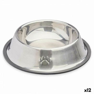 Mascow Кормушка для собак Серебристый Серый Резина Металл 22 x 6 x 22 cm (12 штук)