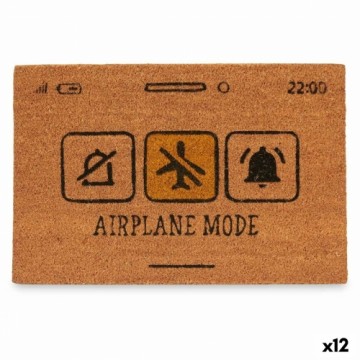 Gift Decor Дверной Коврик Airplane Mode Жёлтый Натуральный 60 x 1 x 40 cm (12 штук)