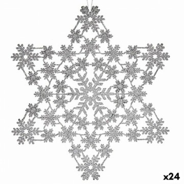 Krist+ Ziemassvētku Nieciņš Zvaigzne Sudrabains 31,5 x 32 x 0,1 cm (24 gb.)
