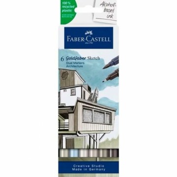 Набор маркеров Faber-Castell Goldfaber Sketch - Architecture Двойное 6 Предметы