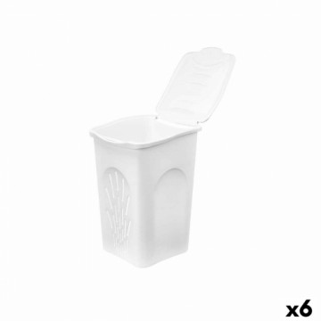 Laundry basket Stefanplast White Plastic 50 L 37 x 56 x 39 cm (6 Units)