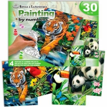 Painting by Numbers Set Royal & Langnickel Jungle 30 Daudzums