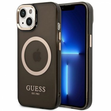 Guess Translucent MagSafe Compatible Case for iPhone 14 Black