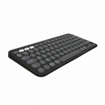 Bluetooth-клавиатура с подставкой для планшета Logitech K380 французский Серый Графитовый Темно-серый AZERTY