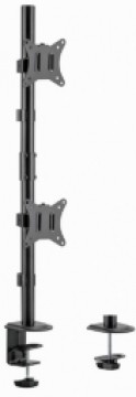 Monitora stiprinājums Gembird Adjustable 2-display Vertical Desk Mount