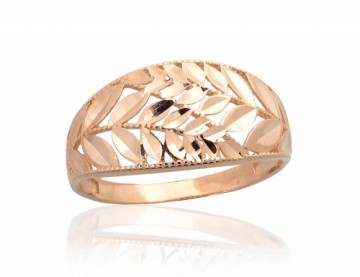 Золотое кольцо #1101021(Au-R), Красное Золото 585°, Размер: 20, 3.72 гр.